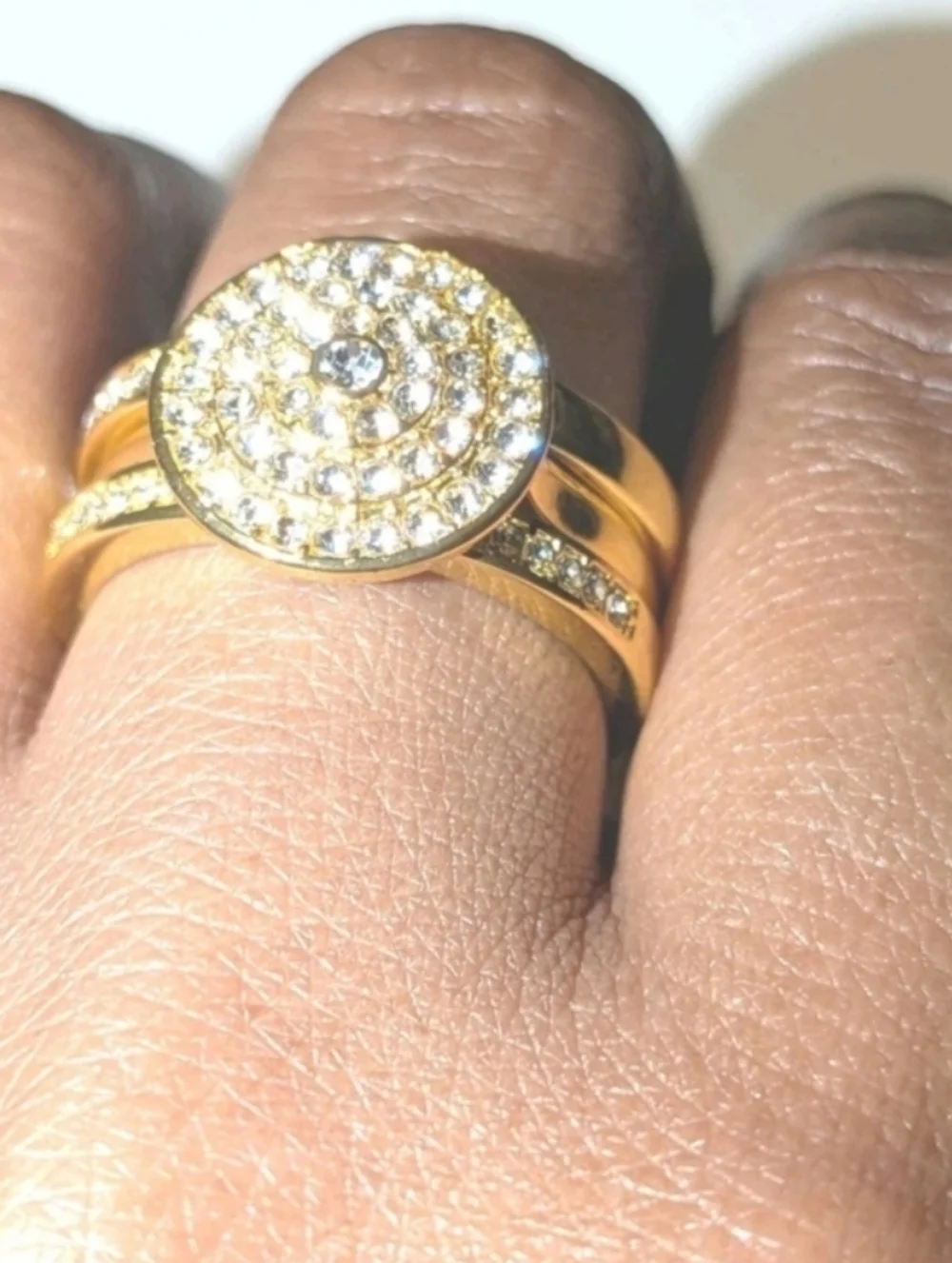 Womens 5ct Round Cut Lab Created Diamond Three Piece Wedding Ring Set Sz 10